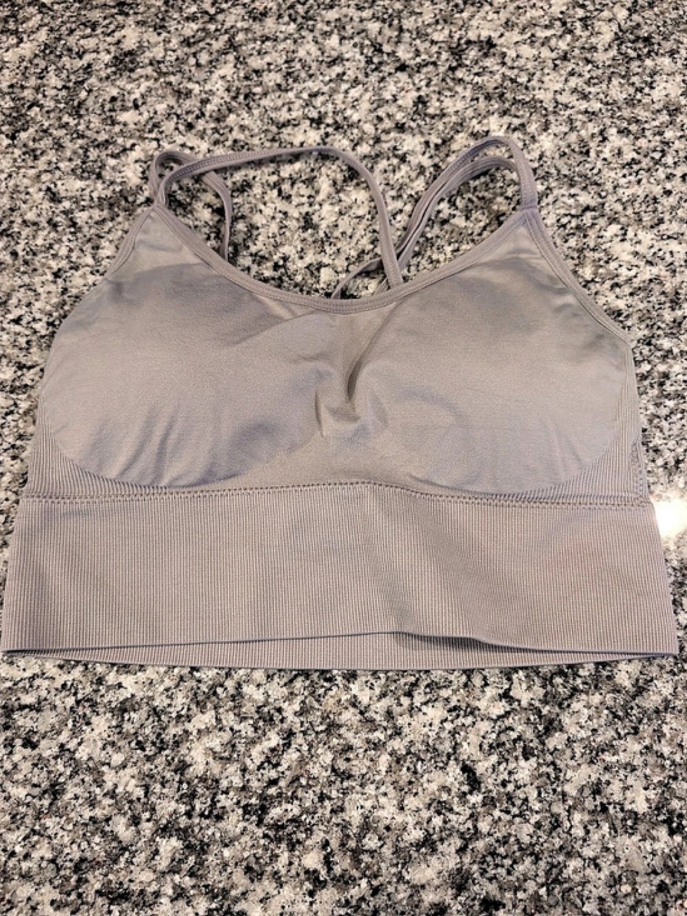 Gray Sports Bra